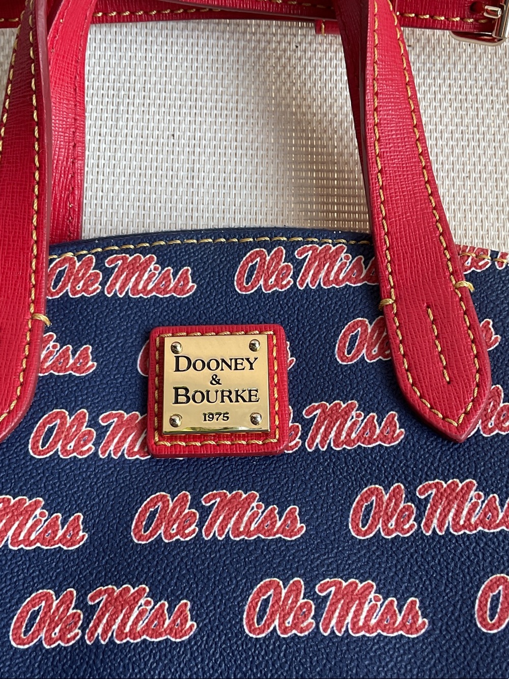 Dooney & Bourke Ole Miss Mini Satchel - Picture 4 of 7